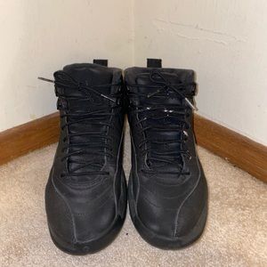 Jordan 12 winterized triple black